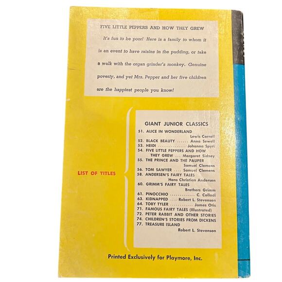 VTG 1946, The Five Little Peppers by Margaret Sidney, Paperback - VG Condition! - Picture 2 of 5